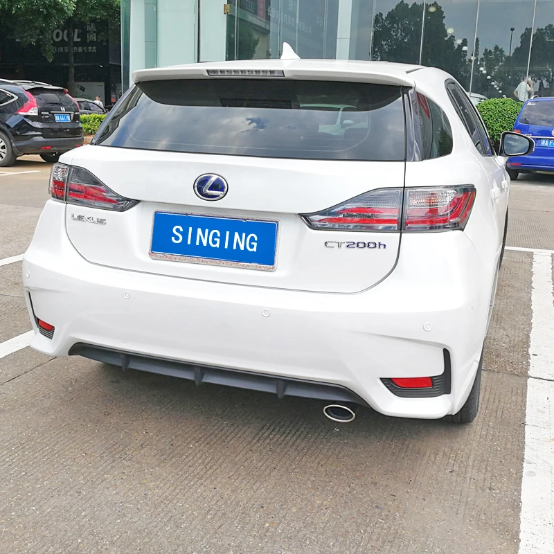Muffler Stainless Steel Curved Exhaust Tip Tail Pipe End Pipe Cover Car Accessories Auto Parts For 2012 13 14 2015 Lexus CT200H