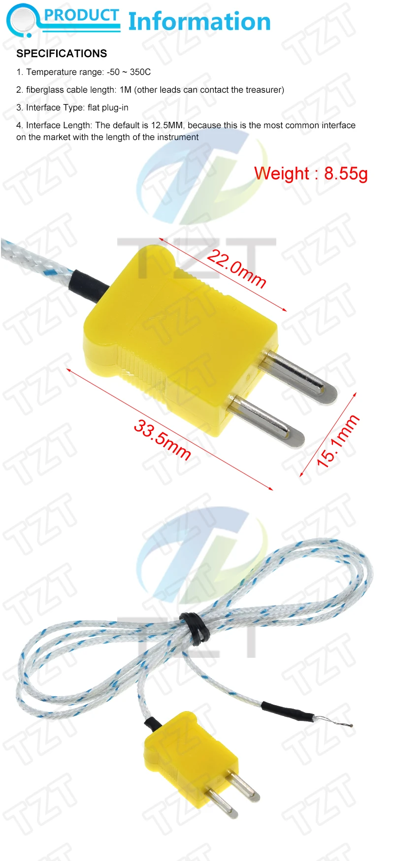 1/3PCS K typ oberfläche thermoelement temperatur sensor 1m draht thermoelement sonde -20 ~ 500C – Detail 1