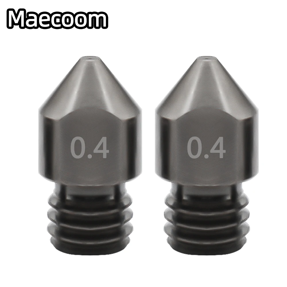 1pcs MK7 MK8 Nozzle Super Hard Steel Mold Steel Corrosion-Resistant Extruder Threaded 1.75mm 3D Printer Nozzle for Ender3 Pro