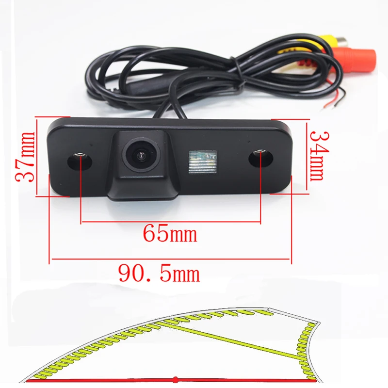 

4089T Dynamic Trajectory Line Vehicle Reverse Backup Car Rear View Camera For Hyundai Elantra Avante Parking Accessorie