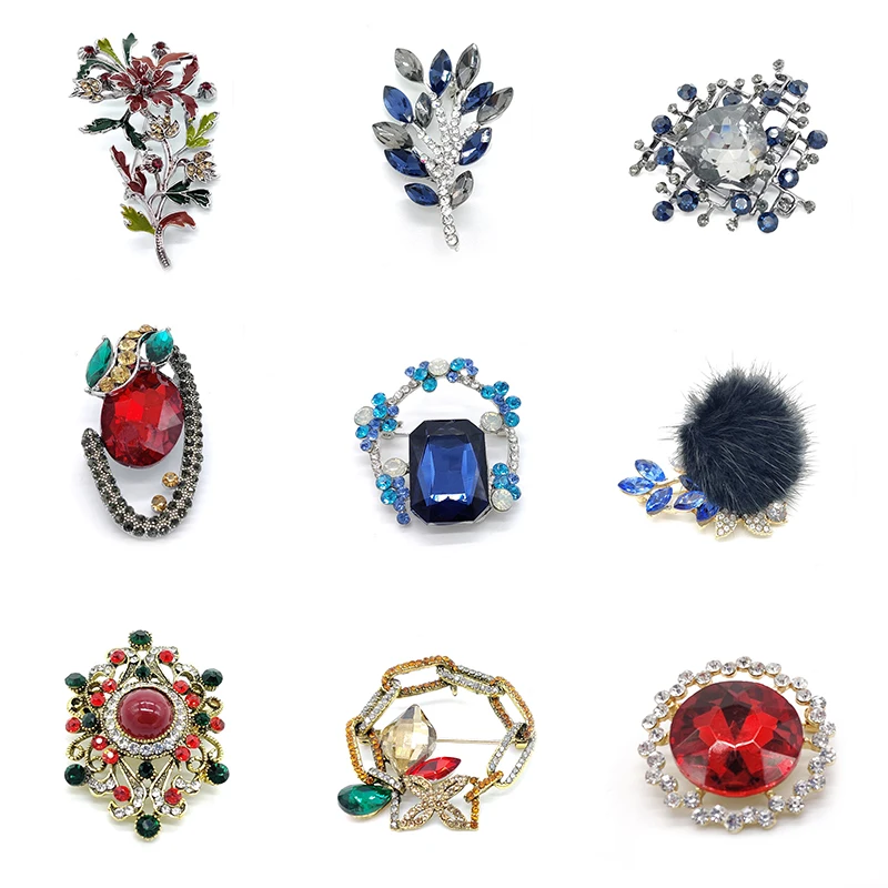 PD BROOCH New Retro Plant Flower Brooch High-end Banquet Brooch Customization Brooch Jewelry Brooches for Women