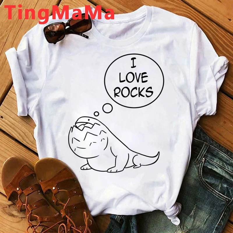 Hot Japanese Cartoon Monster Hunter T Shirt Men Kawaii Anime Shirt Funny Dinosaur Graphic Tees Unisex Tops Black T-shirts Male