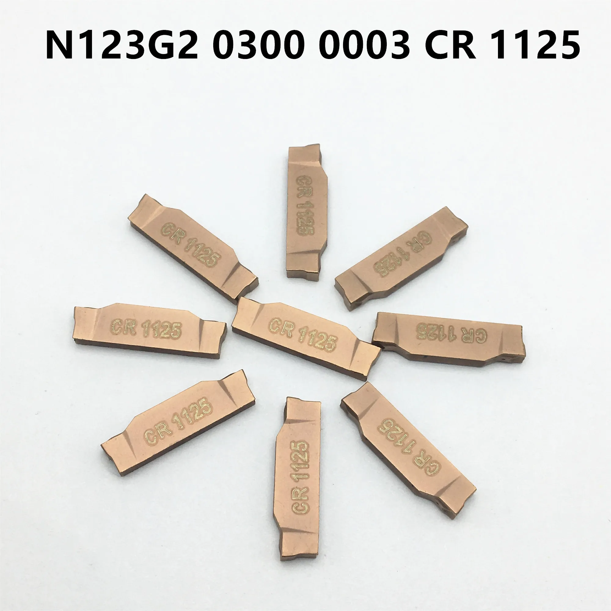 Hadangan Alat N123G2 0200/0300/0400 CR 1125 N123G2 0300/0200/0400 TF 4225 2 Mm 3 Mm 4 Mm Karbida Sisipan Bubut Slotting Pisau N123G2
