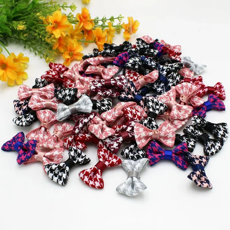 30Pcs mini fiocchi fatti a mano forniture artigianali fai da te decorazioni per feste di matrimonio confezione regalo Bowknots accessori per