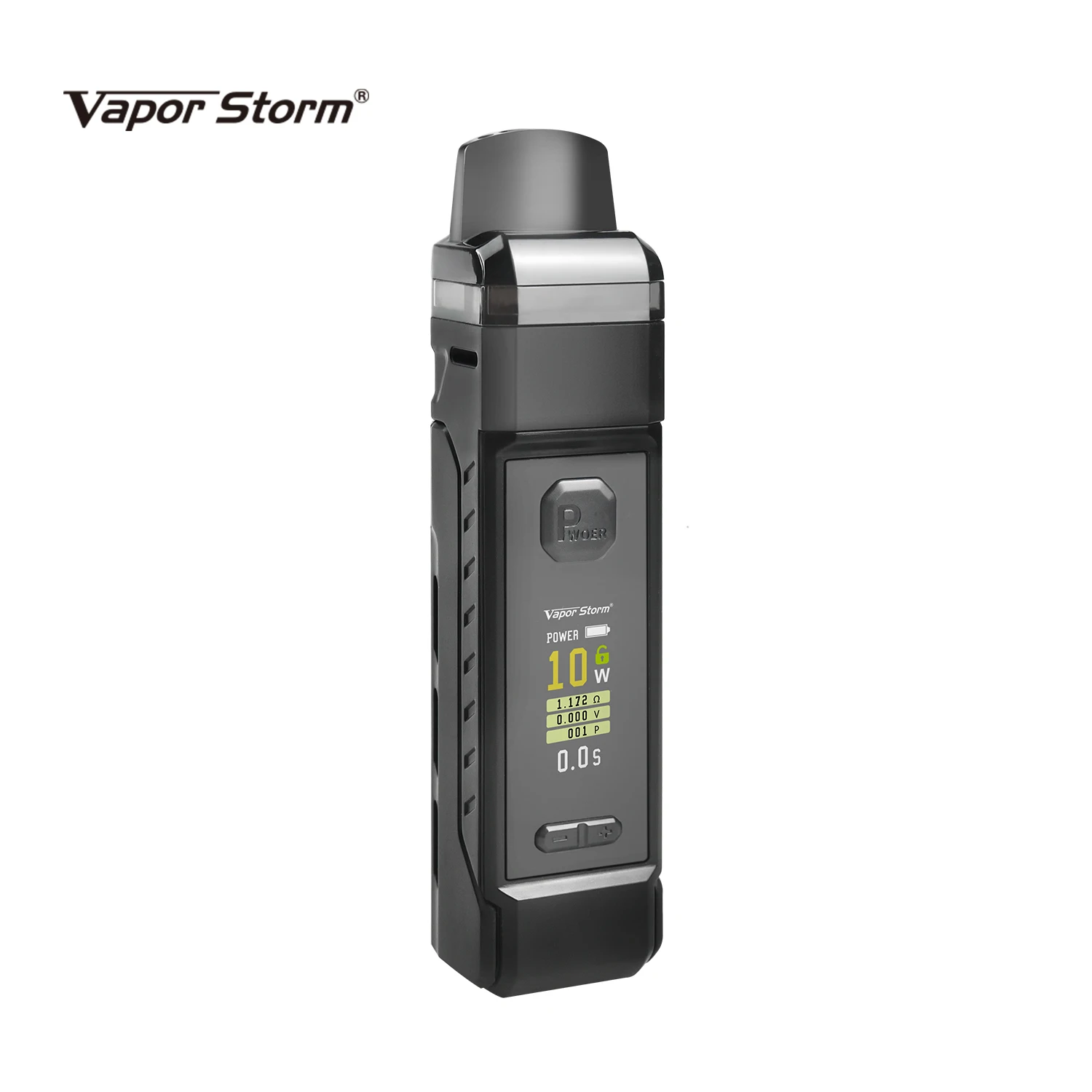 Vapor Storm PM Pod System External 18650 40W Mod 0.3-0.6ohm 2 Coils 4.8ml Vape Kit Electronic Cigarette Cartridge VS VINCI X