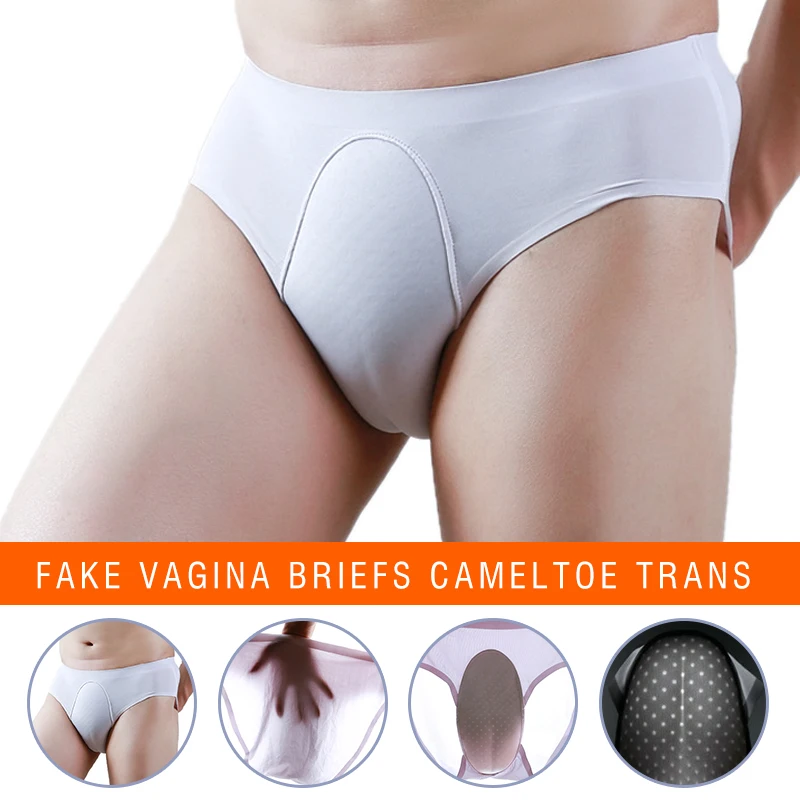 NEW Silicone Camel Toe Panty Fake Vagina Underwear Insert Shemale for Transgender Crossdresser