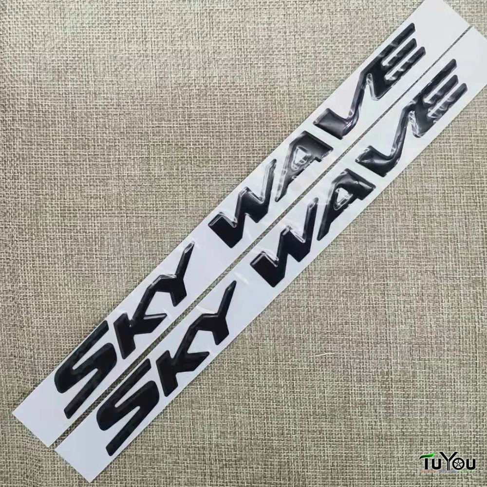 Motorcycle Emblem Badge Decal 3D Tank Wheel Logo Sticker alloy fuel tank stickers for SUZUKI SKYWAVE