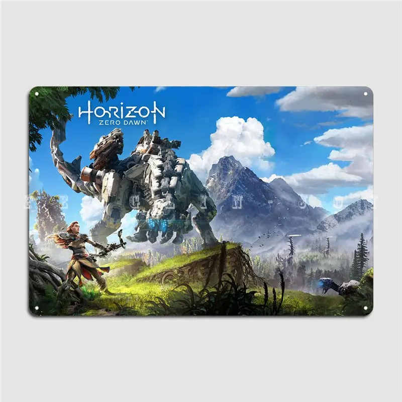 Horizon Zero Dawn Metal Plaque Poster Club Bar Poster Club personalized Tin sign Poster