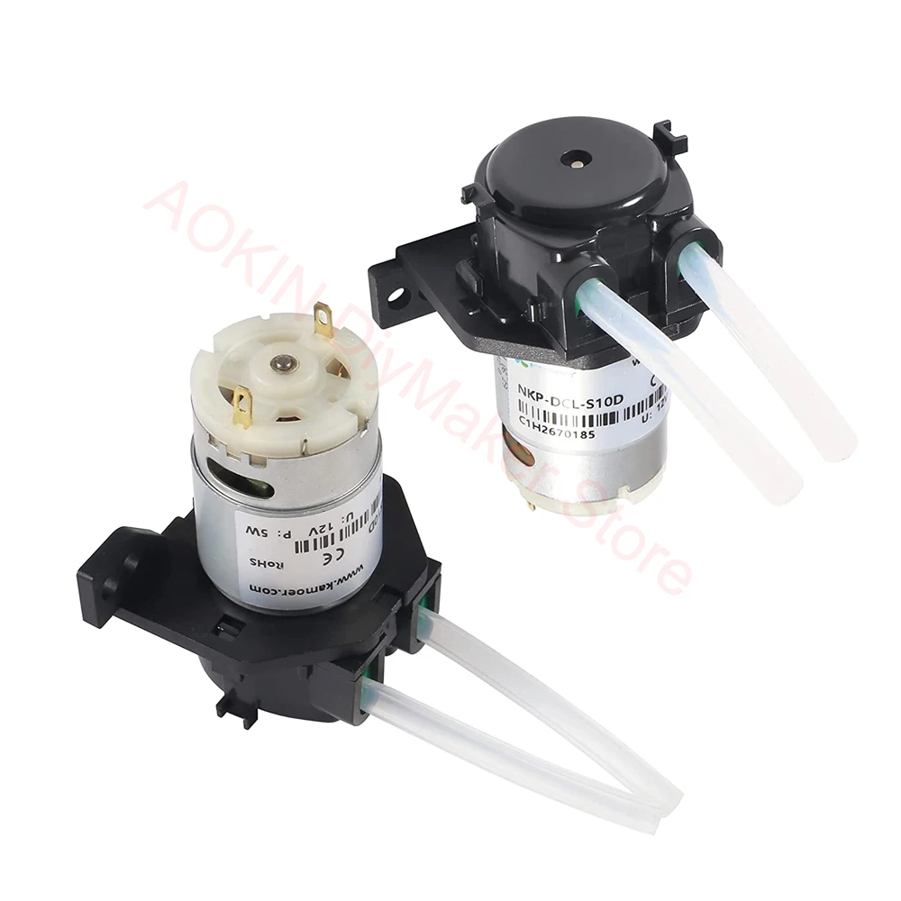 12V DC Dosing Pump Peristaltic Dosing Head with Connector For Arduino Aquarium Lab Analytic Diy AE1207