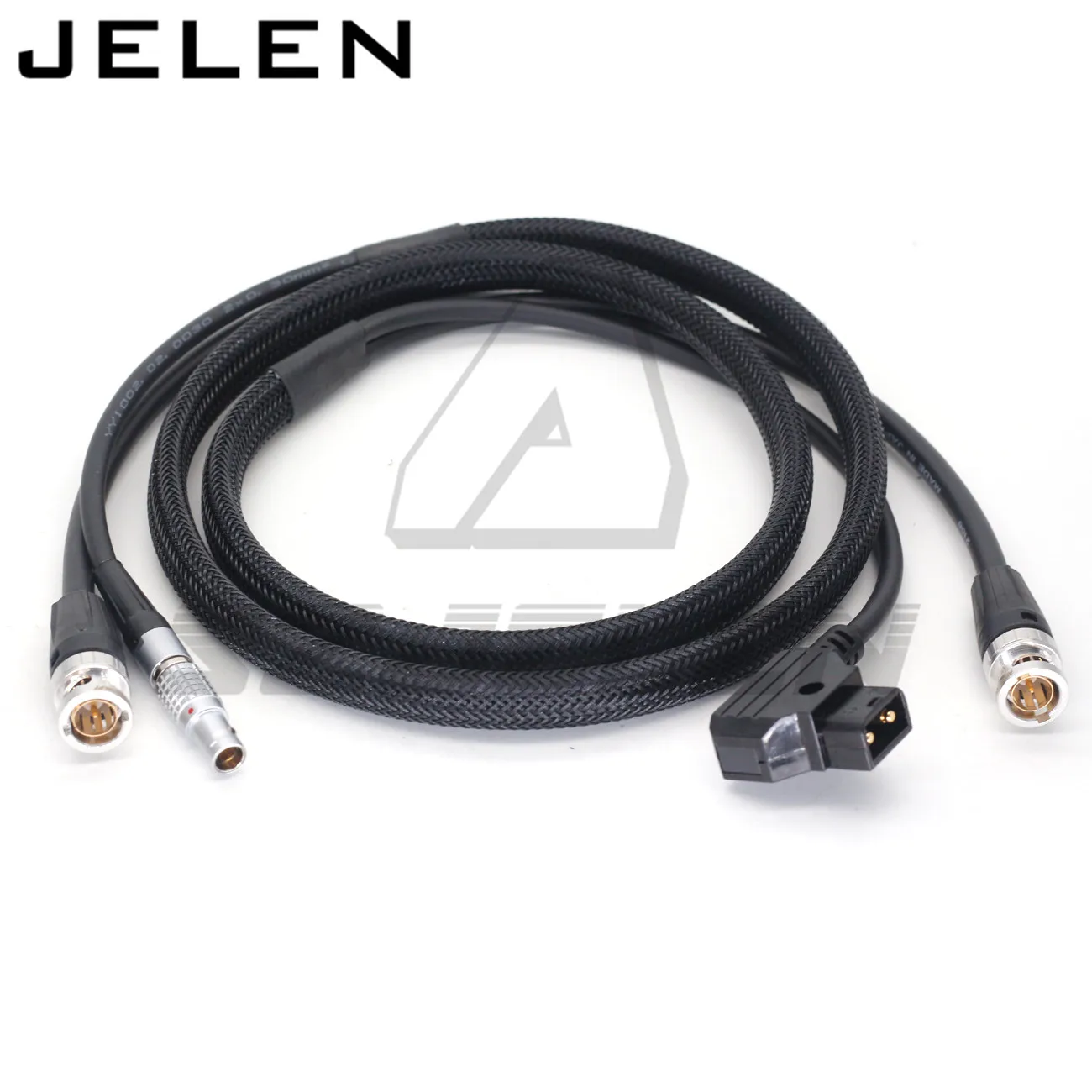 Cable d-tap a 0B de 2 pines para Teradek Bolt Pro, cable de alimentación de 1000/3000 pies y línea SDI de monitor de cámara, enchufe BNC a enchufe