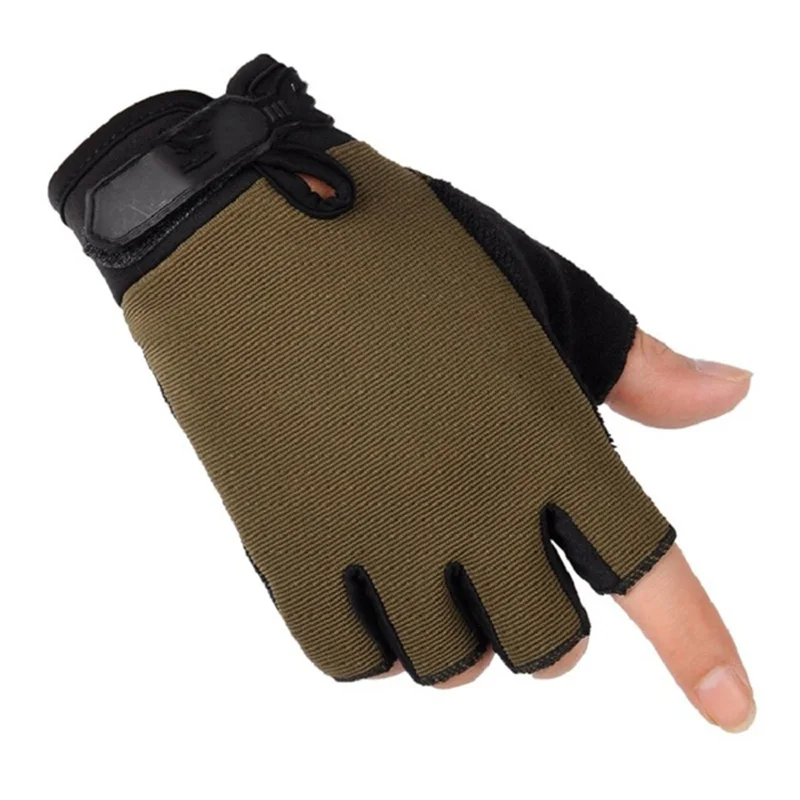 Fingerless Mens Tactical Gloves Lightweight Child Summer Breathable Outdoor Riding Non-slip Wearable Women Half Finger Gloves