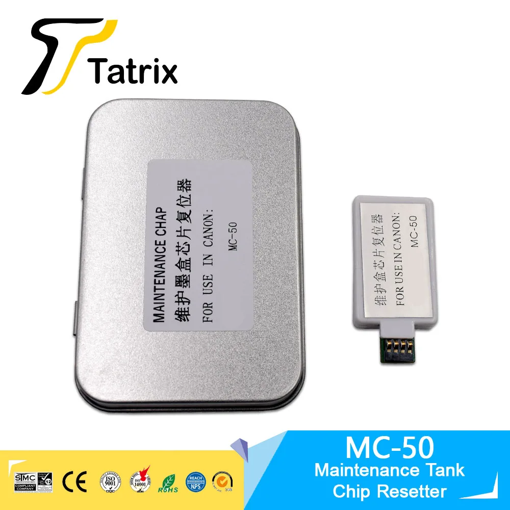 

Tatrix MC-50 MC50 Chip Resetter For Canon MC-50 Maintenance Tank Chip For Canon WG7440/7450 WG7540 7550 WG Series Printer