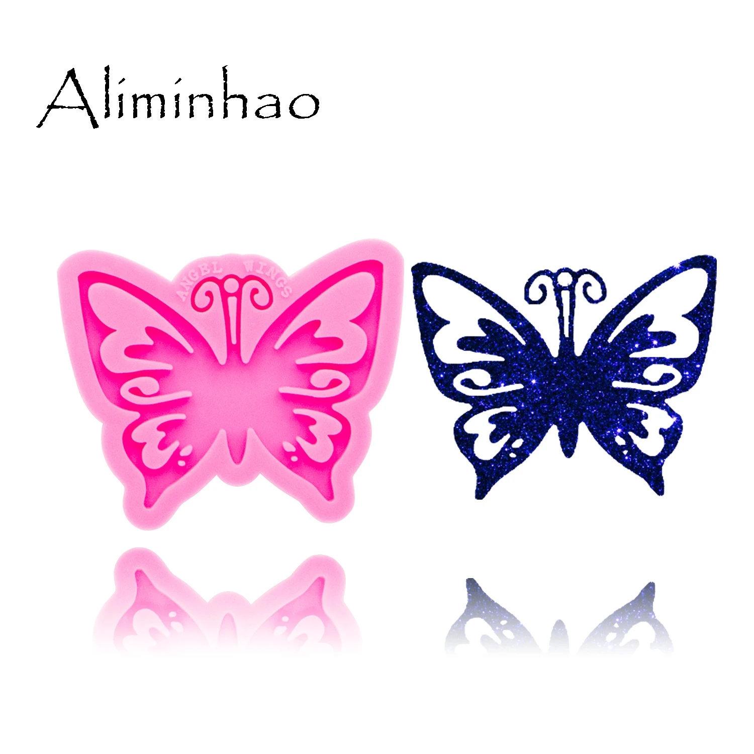 

DY0400 Shiny Pretty butterfly mold Silicone Molds DIY Keychain pendants epoxy mould silicon Resin Crafting molds