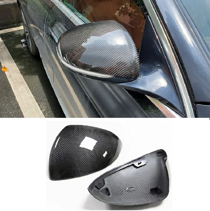 

2PCS Dry Carbon Fiber Exterior Accessories Rear View Mirror Cover Shell Fit For Mercedes-Benz 2021 S-Class C-Class W206 W223