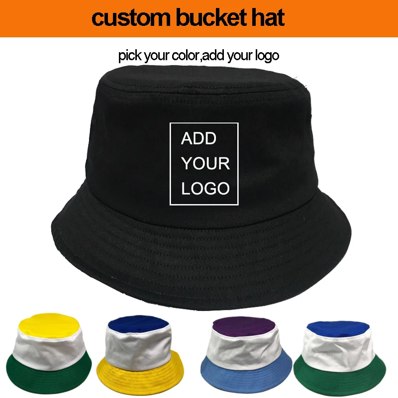 Factory OEM!custom hats embroidered custom bucket hat 100% cotton add our logo pick your color