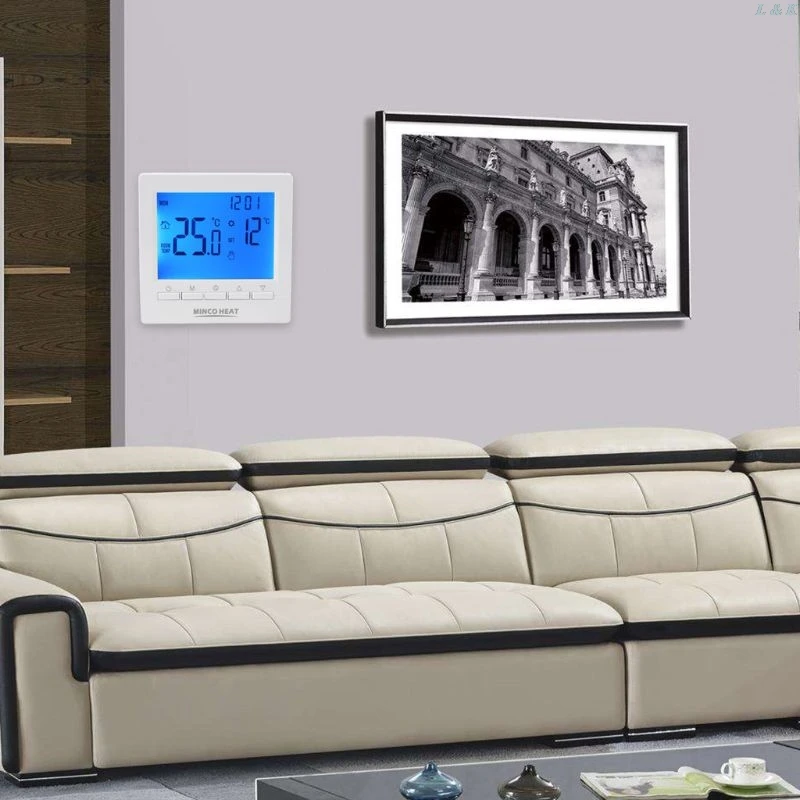 Digital Gas Boiler Thermostat 3A Weekly Programmable Room Temperature Controller L29K