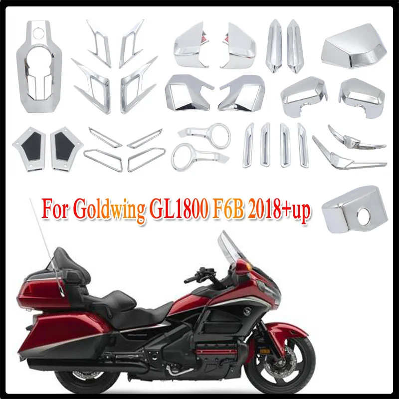 

GL1800 Motorcycle Front / Rear Chrome-plated Decorative Accessories Trim LED Turn Signal Light For Gold Wing GL 1800 F6B 2018-21