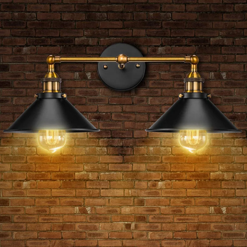 Retro Vintage Wall Lamp Indoor Lighting Home Decor Loft Cafe Resturant Living Room Kitchen Bar Retro Light Wall Sconce