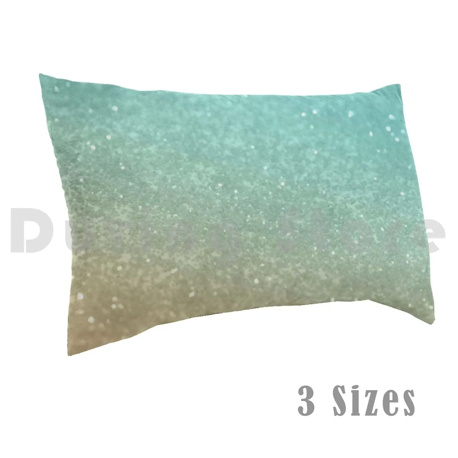 

Sparkling Gold Aqua Teal Glitter Glam #1 #shiny #decor Pillow Case 1269 Gold Golden Aqua Mint
