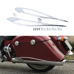 Motorcycle Pinnacle Saddlebag Protector Trim Guard Rails For Indian Roadmaster Chieftain Dark Horse Springfield Chieftain Elite