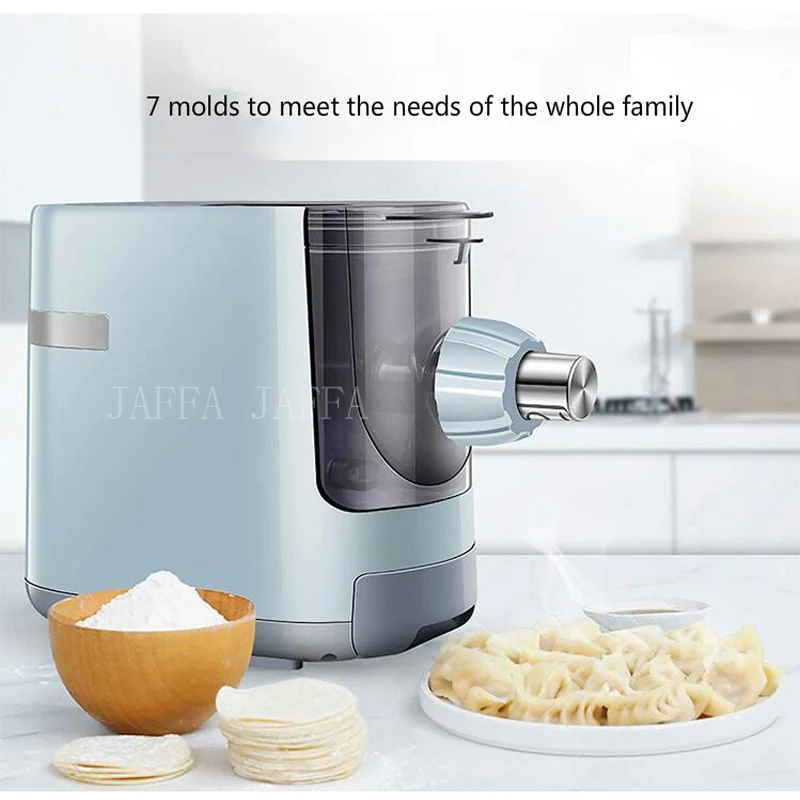 220V household electric dumpling wrappers Hot selling pasta machine with 7 kinds of molds dough machine