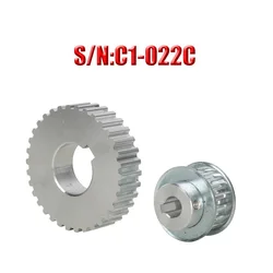 New Metal synchronous gear S/N C1-022 Timing Pulley Motor belt gear drive wheel for SIEG Lathe C1