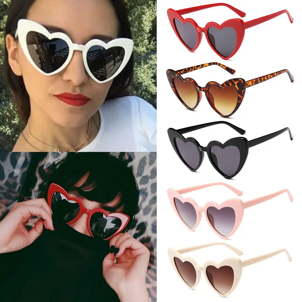 1Pc Retro Love Heart Shaped Sunglasses for Women Fashion Love Heart Sunglasses UV400 Protection Eyewear Goggle