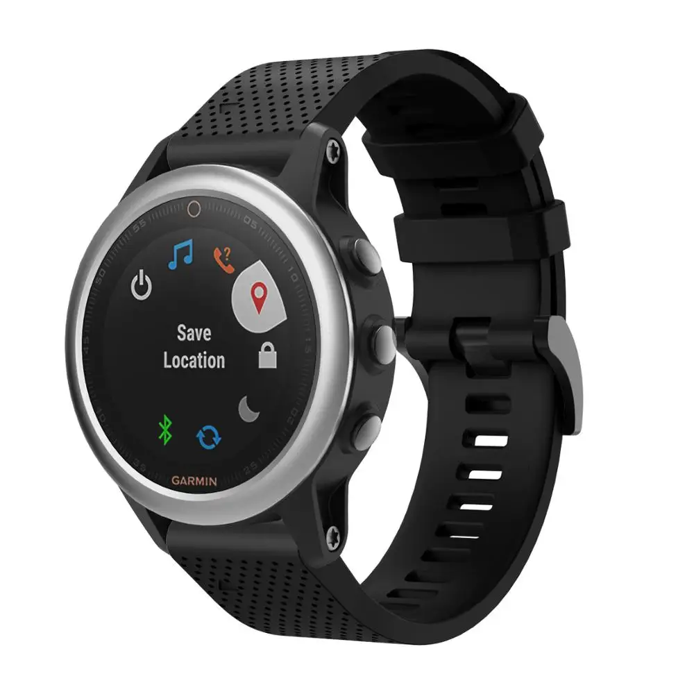 20 millimetri di sostituzione del cinturino di vigilanza della cinghia del silicone con regolazione rapida per Garmin Fenix 5s 5s plus /6s 6spro /Fenix6s Sappphire fascia