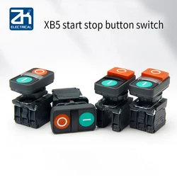 XB5AL8365/AL8465 XB5-AW84M5/AW83B5 two buttons start stop switch red and green self-reset 1NO/1NC