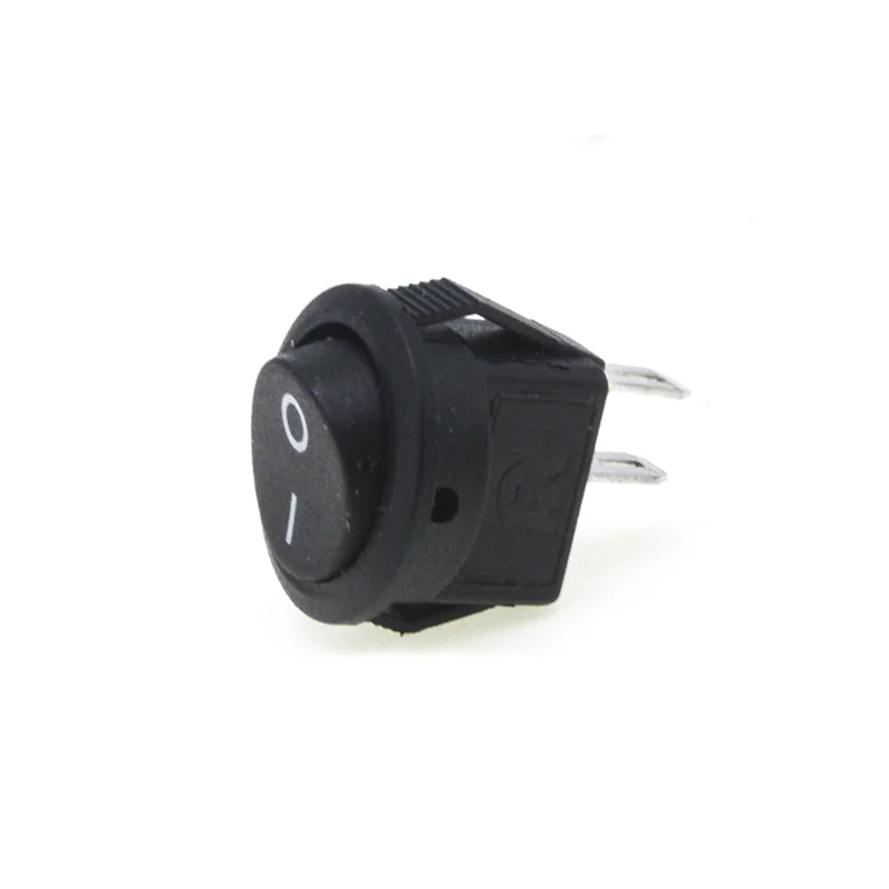 20 pcs/lot 16mm 2 Pin 250V 3A  KCD1-105 Boat Switch Snap-in SPST ON OFF Mini Round Rocker switch Position copper feet