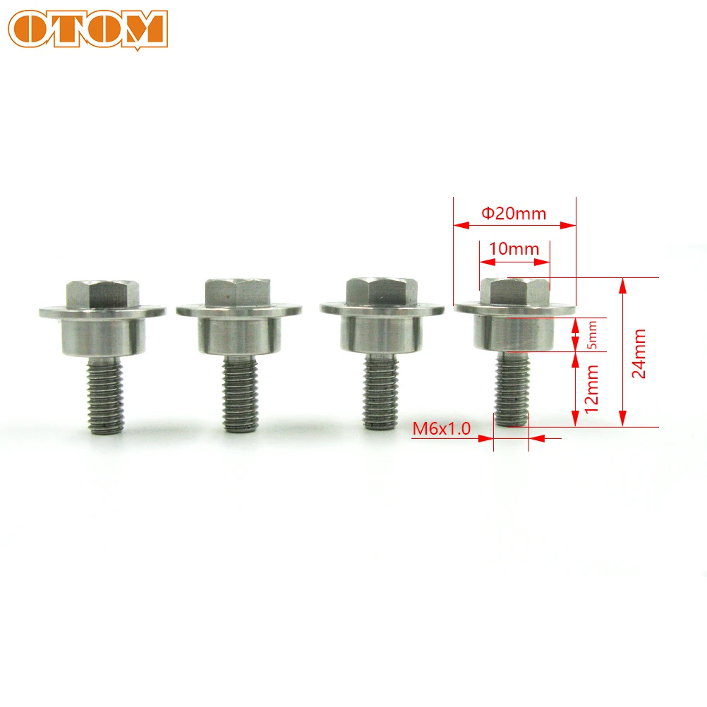 OTOM Motorcycle Front Fenders Bolt Stainless Steel Extendar Mount Screws Nuts Kit For KAWASAKI KX125 KX250 KX250F KXL450R kX500