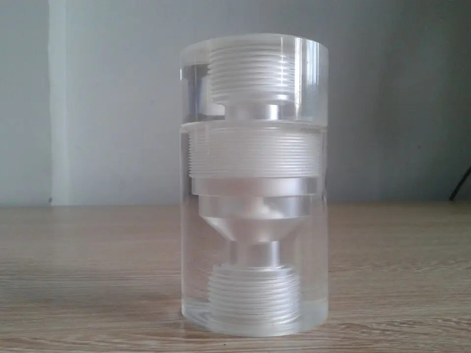 One-Way วาล์ว Tetrafluoro Heart One-Way วาล์วตรวจสอบวาล์วคลอรีนไดออกไซด์เครื่องกำเนิดไฟฟ้าอุปกรณ์เสริมวัสดุแก้วอินทรีย์