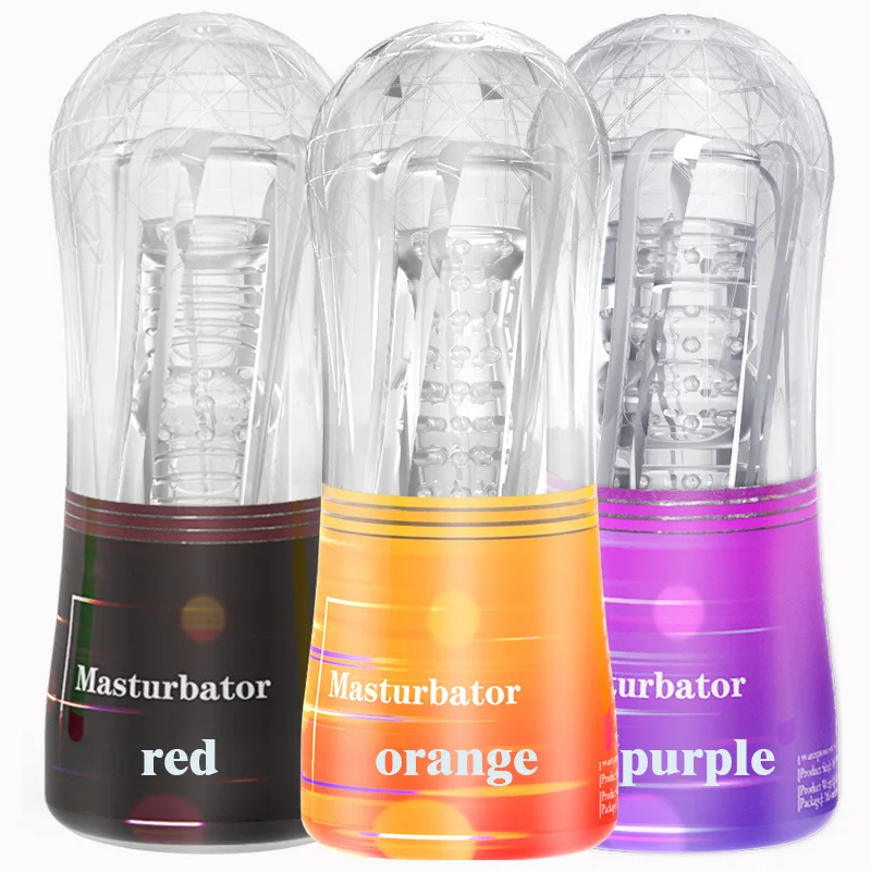 Male Sex Toy Vacuum Sucking Transparent Snail Cup Pocket Pussy, Vagina Masturbation Endurance Sex Products For Men Masturbator.