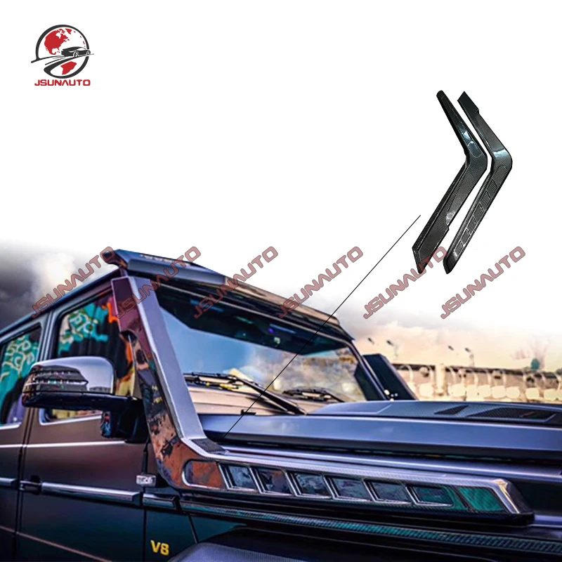 Fit For Benz g class W463 G55 G63 G65 G500 4x4 G900 B Style Wader Carbon Fiber Body Kit Side Wading Hose Auto Part