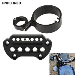 Motorcycle Speedometer Bracket Housing Side Mount Relocation Cover W/ Handlebar Top Clamps for Harley Sportster 883 XL 1995-2015