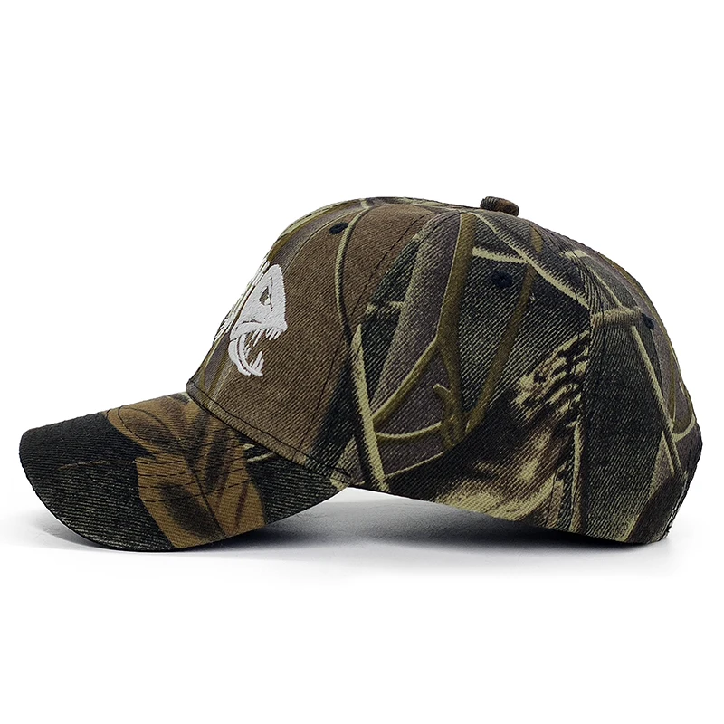 Casquette de baseball brodée Shoous pour hommes, casquettes de chasse CamSolomon, sports de plein air, chapeau de soleil, pêche au poisson,