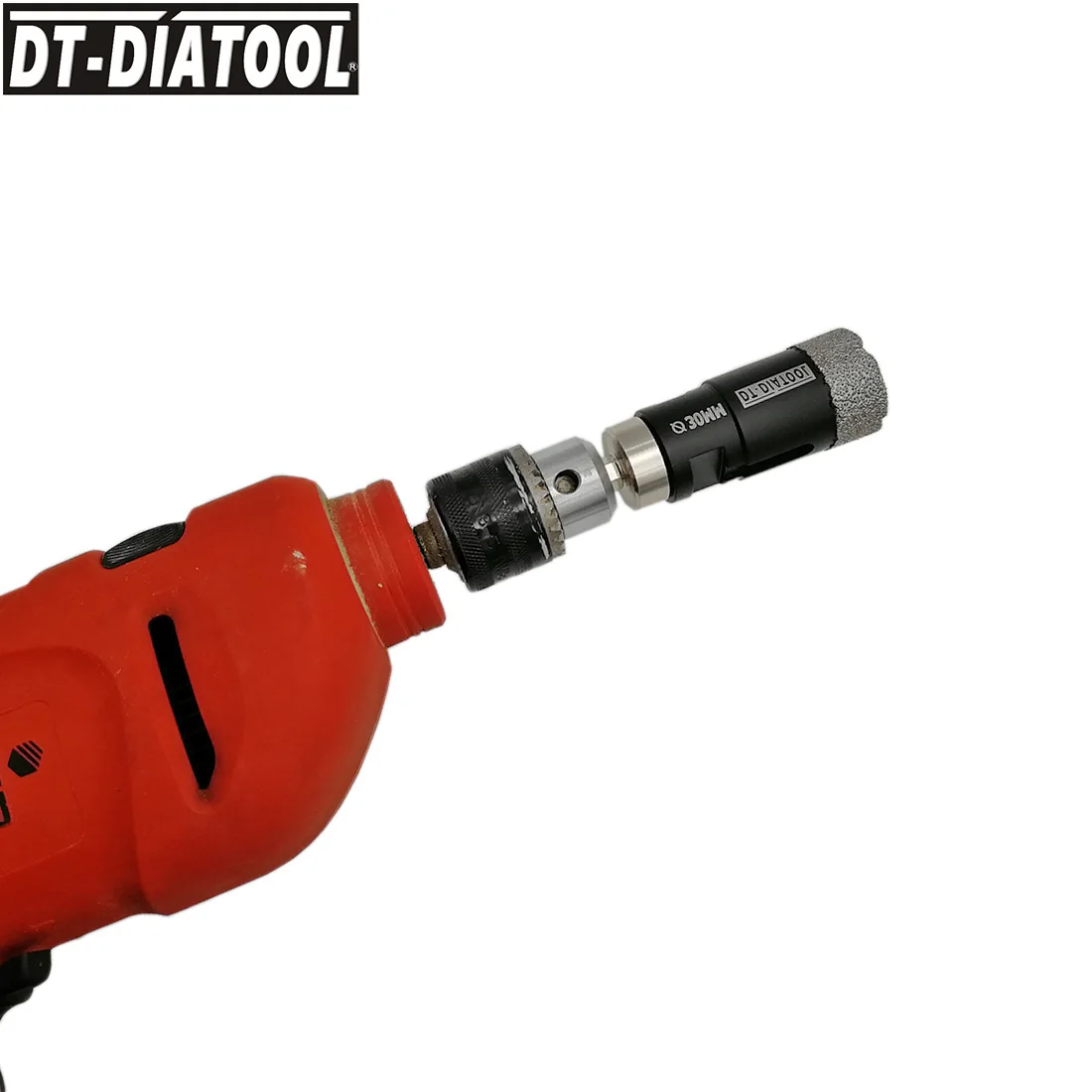 DT-DIATOOL 1 шт. M14 или 1/4 "-11 переходник с наружной резьбы на шестигранный хвостовик 5/8, сверло можно установить на ручную дрель или электродрель