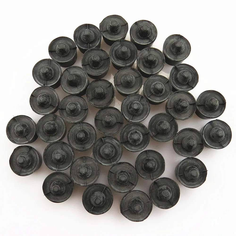 SCJYRXS 50 Pcs Door Bumper Shockproof Absorbing Rubber Buffering Stopper For VW Polo Golf MK5 MK6 Sharan 1K8837529 1K8 837 529