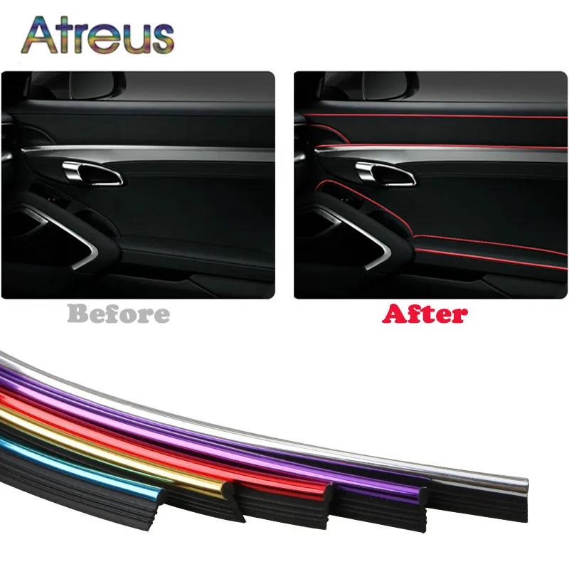 5M Car Interior Air Outlet Mouldings Decoration Strip For Ford Focus Mk2 3 Mk3 Mk1 Fiesta Mk7 Ranger Mondeo Mk4 Fusion Kuga Mk8