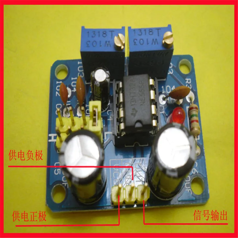 NE555 Pulse Adjustable Generator Square Wave Generator Kit