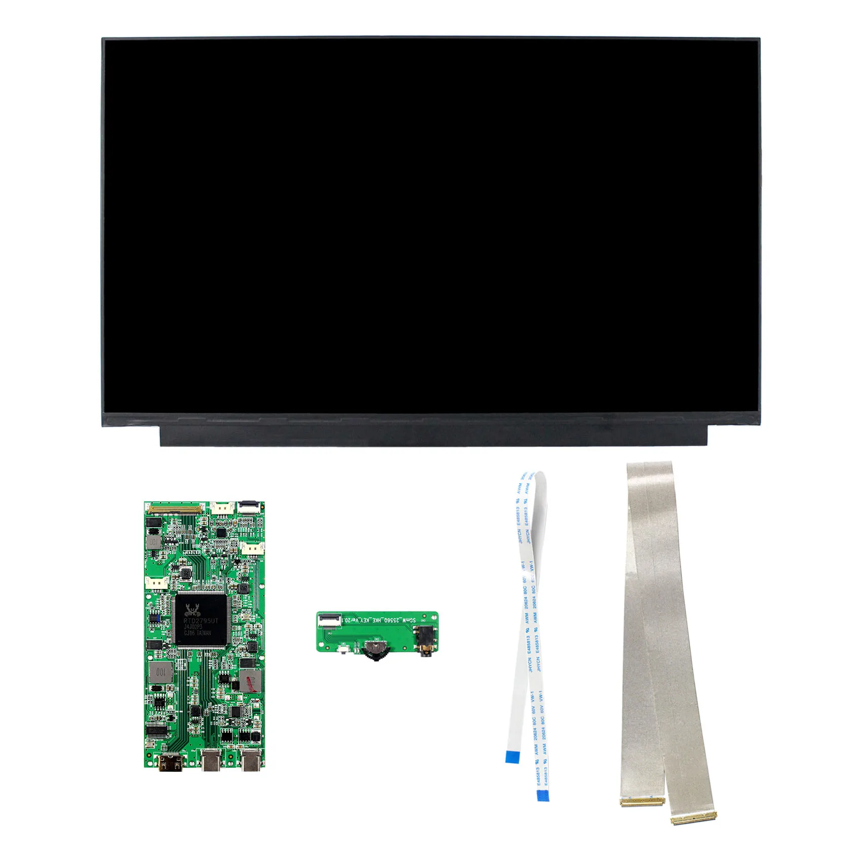 Layar LCD IPS 15.6 Inci 3840X2160 IPS NE156QUM-N63 (Mendukung 4K 60Hz) dengan Pengontrol LCD Mini HD MI Tipe C