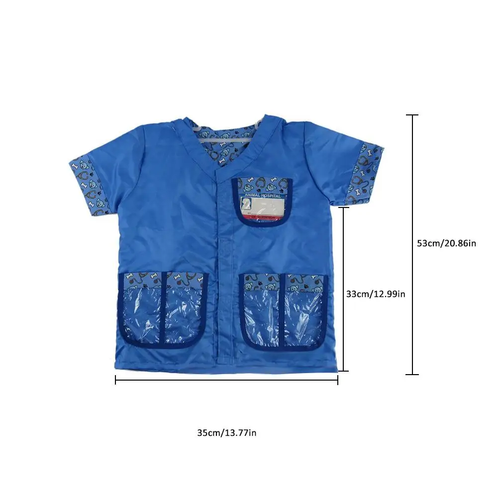 Kids Doctor Cosplay Costume Professional Veterinarian Assembly Decoration Doctor Play Props Children Play House Toy Role Play