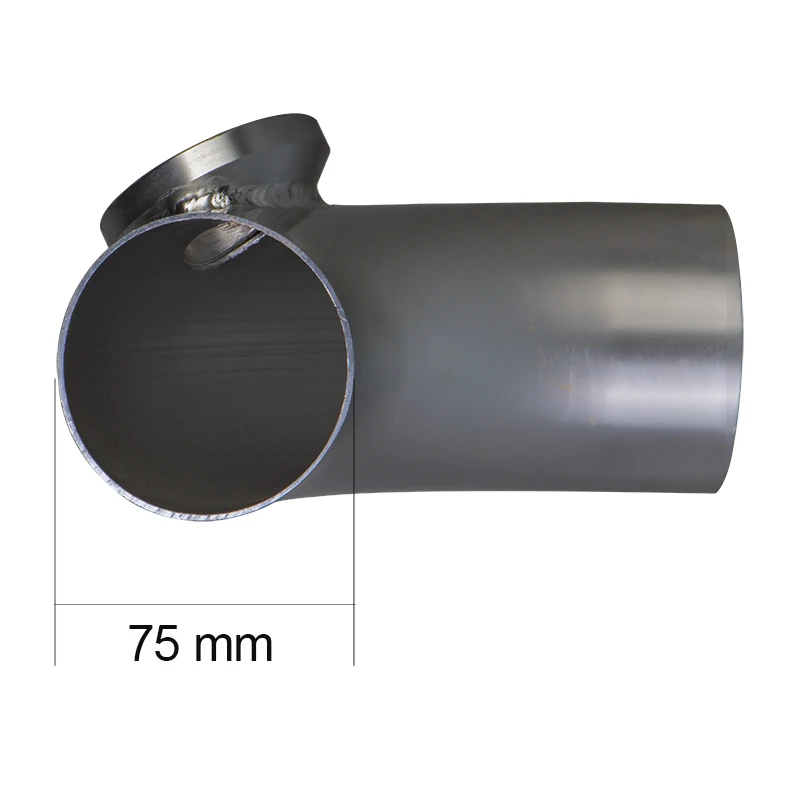 Rura kołnierzowa 75mm 90 stopni + regulowany zawór bezpieczeństwa SSQV SQV 4 BOV II 2 czarny/srebrny — zdjęcie 5