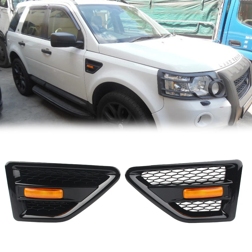 

2X Car Side Vent Mesh Grill Front Grille For Land Rover Freelander 2 LR2 2006 2007 2008 2009 2010 2011 2012 2013 2014 2015 2016