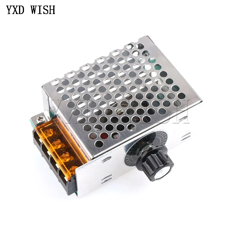 4000W 220V AC SCR Voltage Regulator Motor Speed Controller Dimmers Electronic Volt Regulator Dimmer Thermostat Regulator