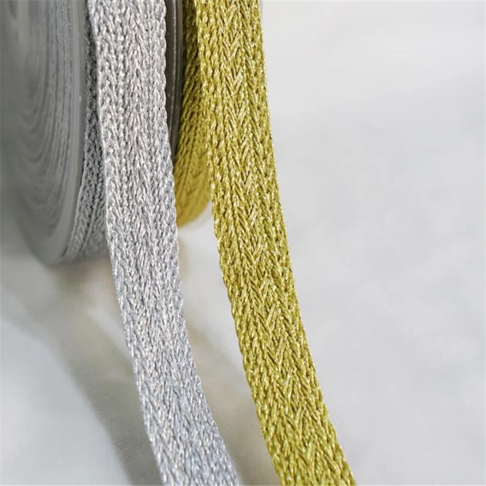 Braided Wire Ribbon for DIY Clothing Accessories, Webbing, Lace, Shoes and Hats, Decoration Materials, 1 Yard, 1.8Width