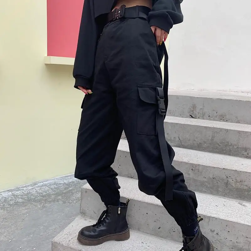 

Pants Women Unisex Streetwear Hip-Hop Harajuku Womens Trousers All-match Loose 2XL High Waist All-match Women's Pant Cargo Daily