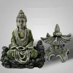 2 Style Fish Tank Aquarium Decor Ancient Buddha Lighthouse Statue for Fish Tank Aquarium Ornament Aquarium Accessories