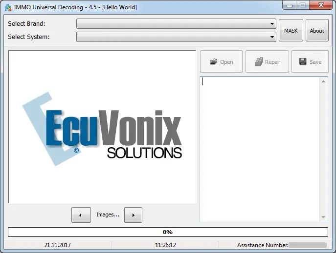 EcuVonix Full Pack (DTC Remover 2.5.6 +IMMO Universal Decoding 4.5+ EDC17 Checksum Calc +AIRBAG Universal Repair 3.8