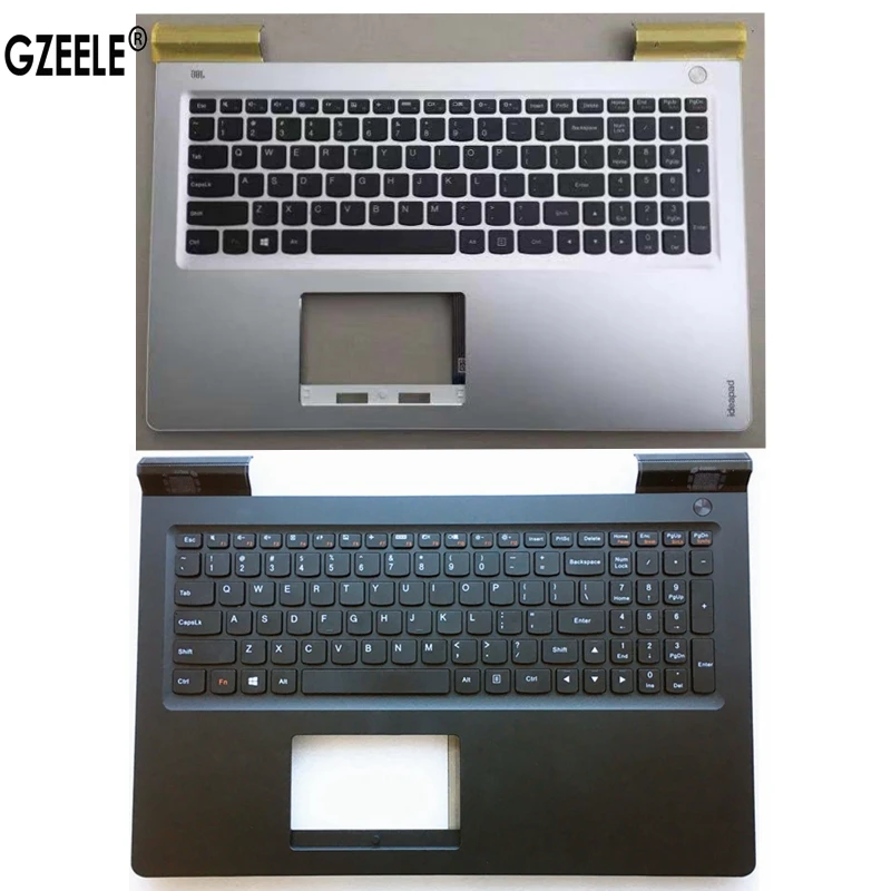 

New US Keyboard for Lenovo Ideapad 700-15ISK 700-15 Palmrest Upper Case Touchpad FPR black silver